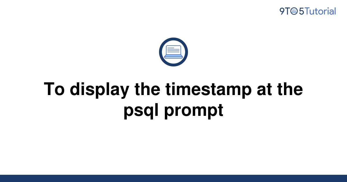 Psql Timestamp Format