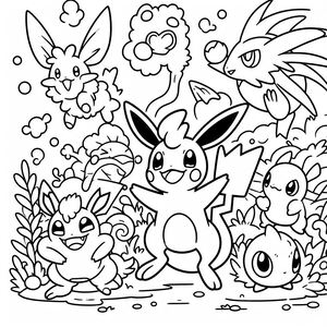 Trang tô màu Pokemon 3