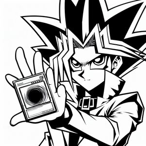 A black and white drawing of a person holding a camera