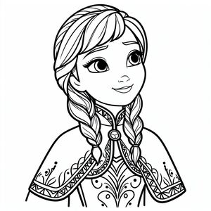 Frozen princess coloring pages