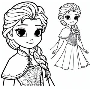 Frozen princess coloring pages 3