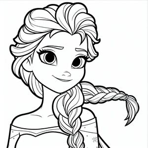 Frozen princess coloring pages 4