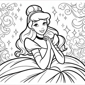 Disney princess coloring pages