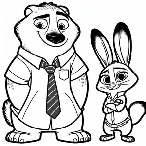 McHorn and Benjamin Clawhauser from Zootopia