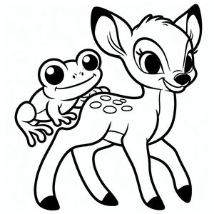 Bambi và ếch