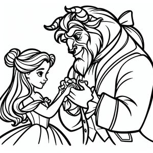 Disney princess and prince coloring pages
