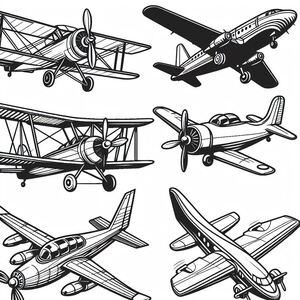 Một bộ bốn loại máy bay khác nhau
