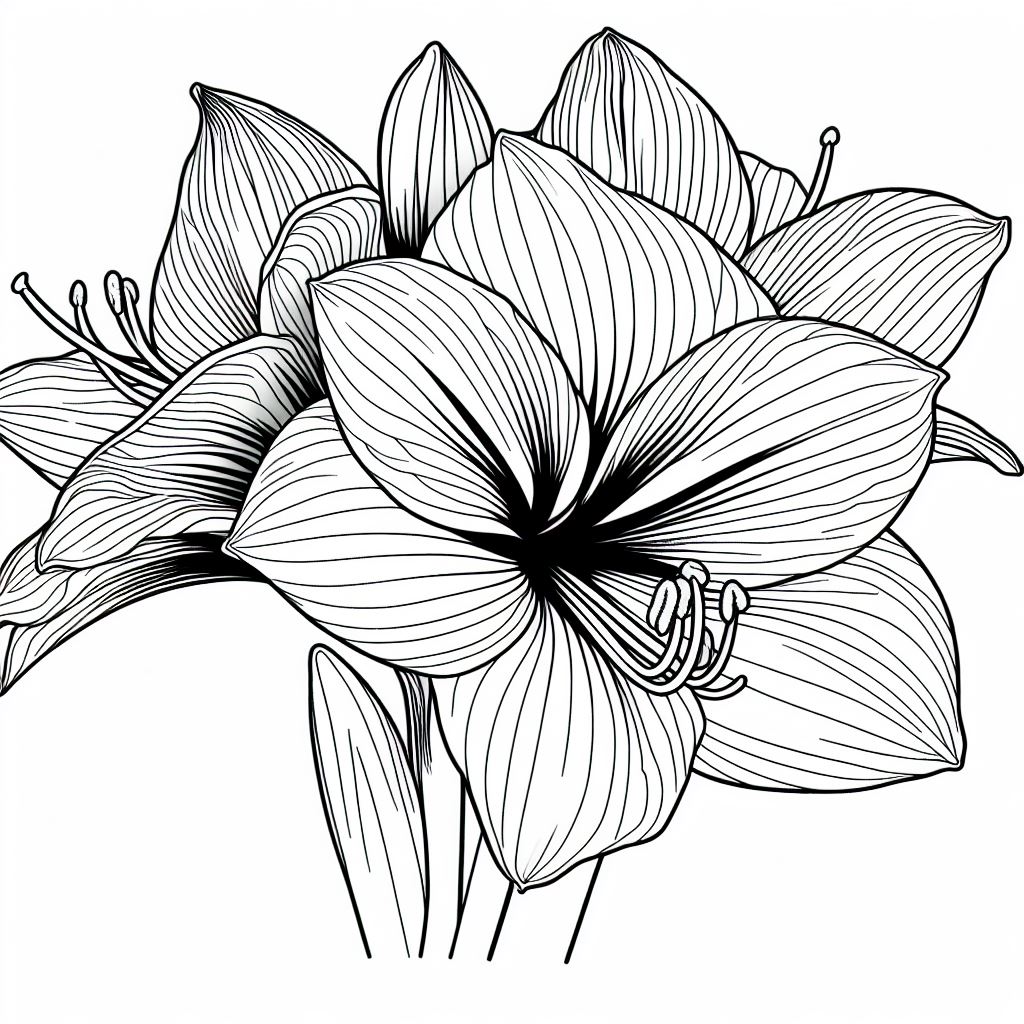 A black and white drawing of a flower