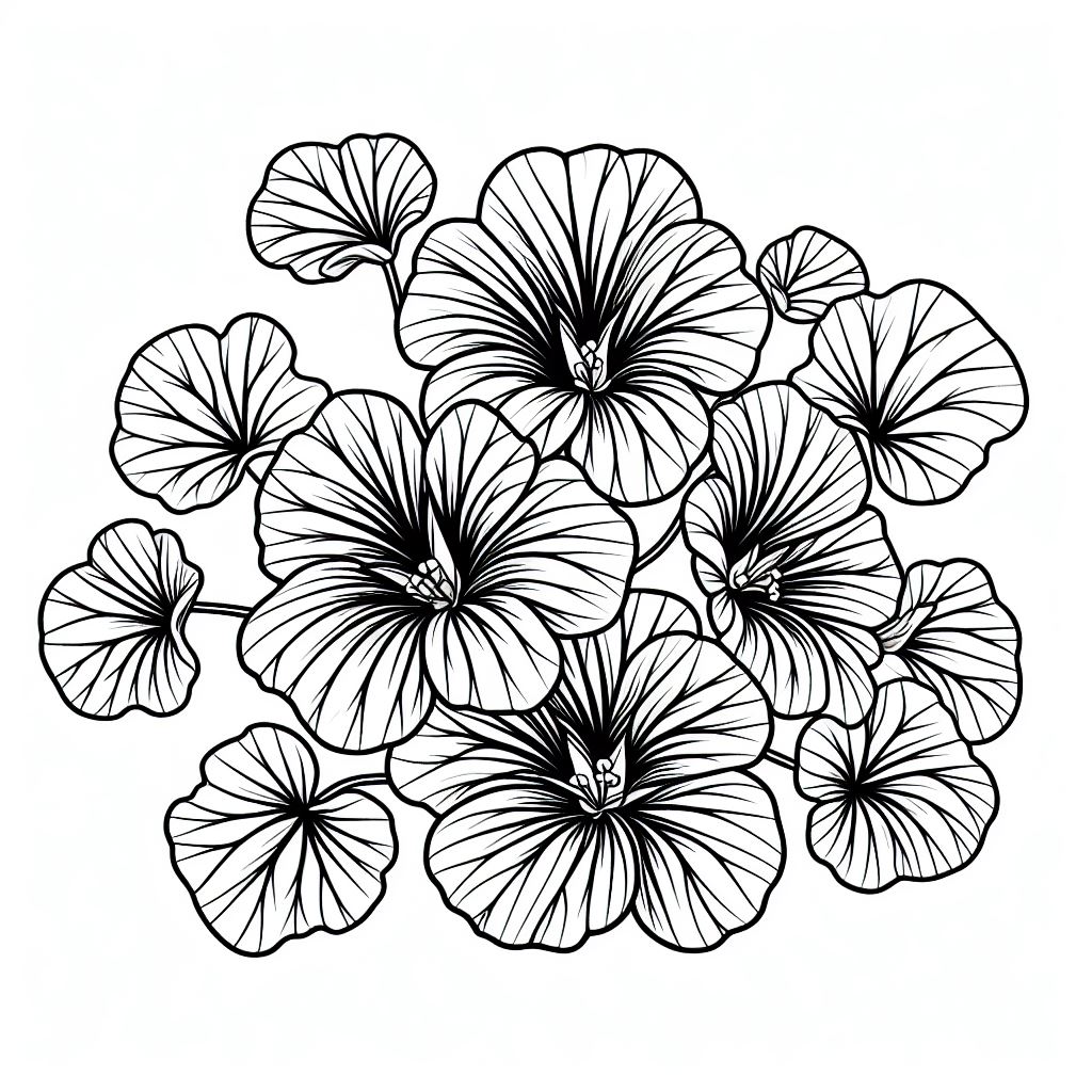 A bunch of flowers that are black and white 4