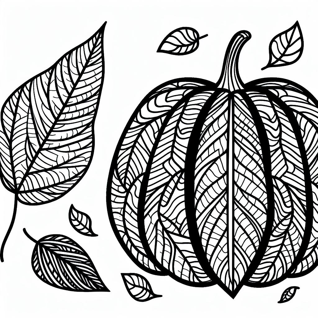 A black and white drawing of a pumpkin 3