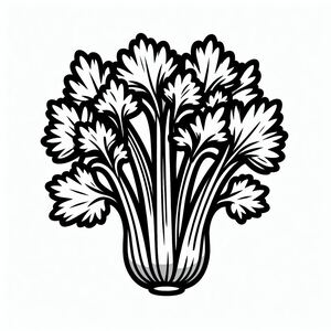A black and white drawing of a bunch of flowers