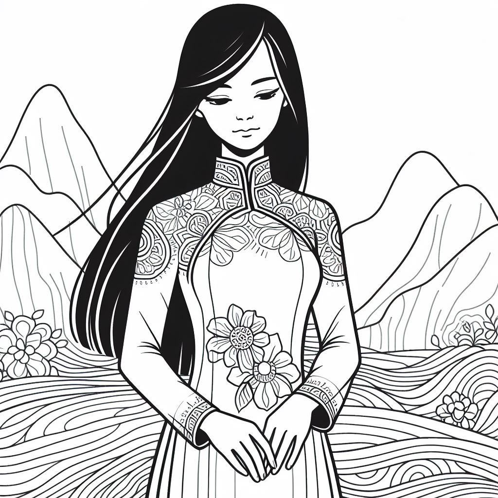 Vietnamese girls in ao dai