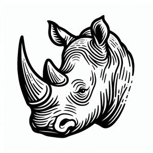 Rhinoceros Head 2