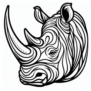 Rhinoceros Head 3