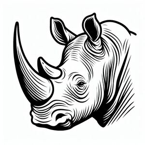 Rhinoceros Head 4