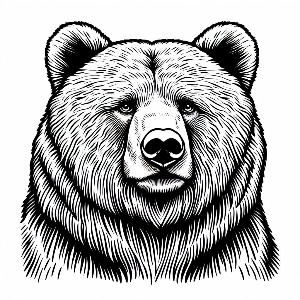 Realistic Grizzly Bear 3