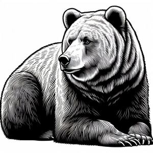 Realistic Grizzly Bear 4