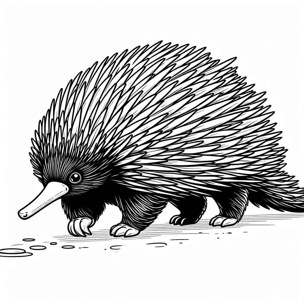 Short Beaked Echidna is Walking 3