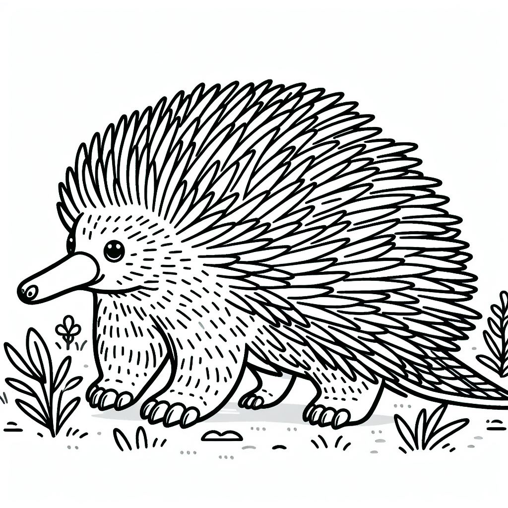 Short Beaked Echidna is Walking 4