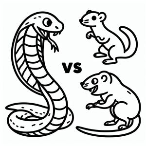 Rắn hổ mang vs Mongoose 3