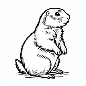 Prairie Dog Standing 1