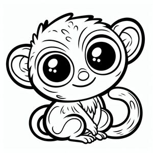 Cartoon Tarsier 1