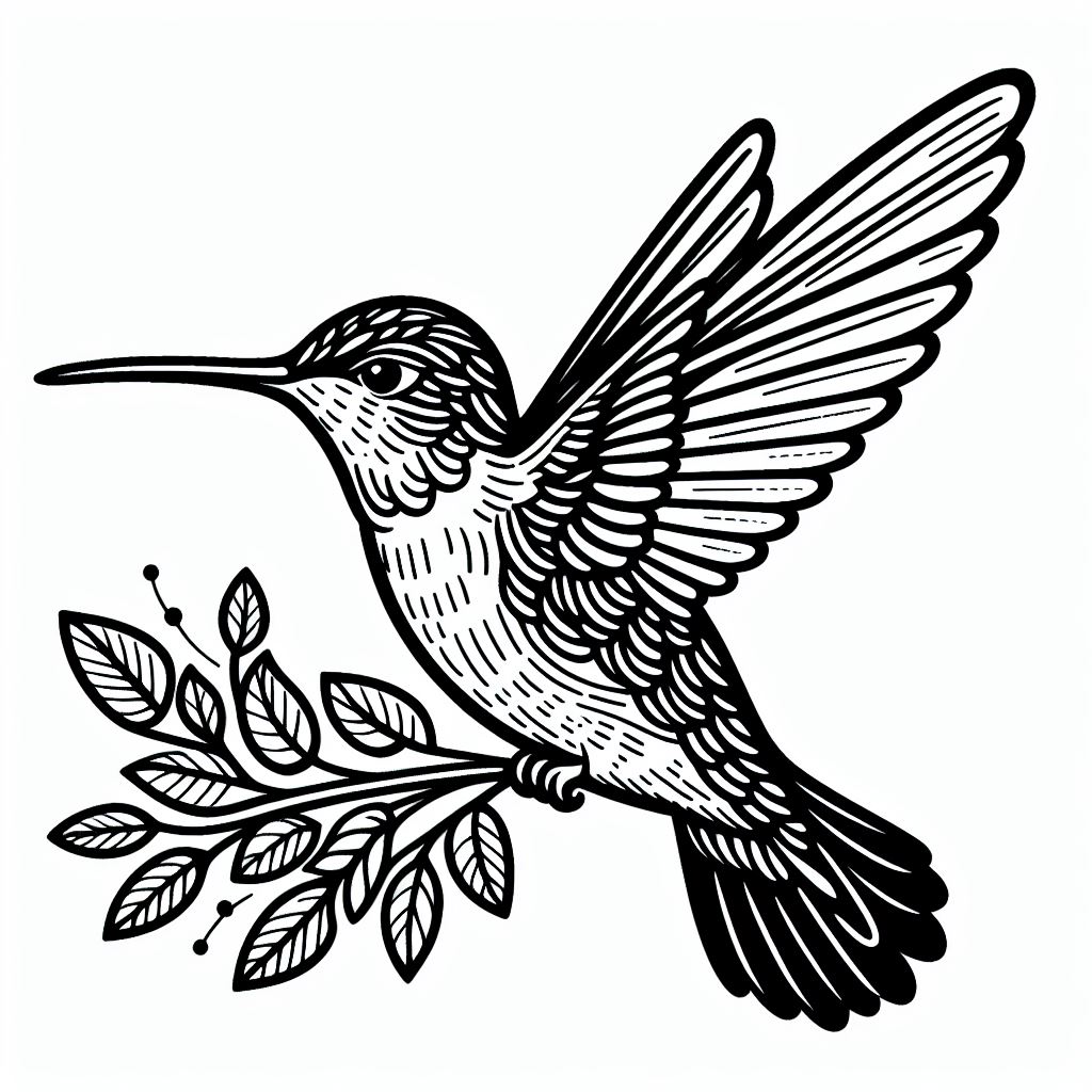 Ruby Throated Hummingbird 2