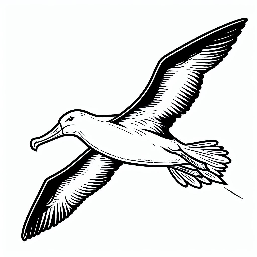 Buller's Albatross in Flight 3