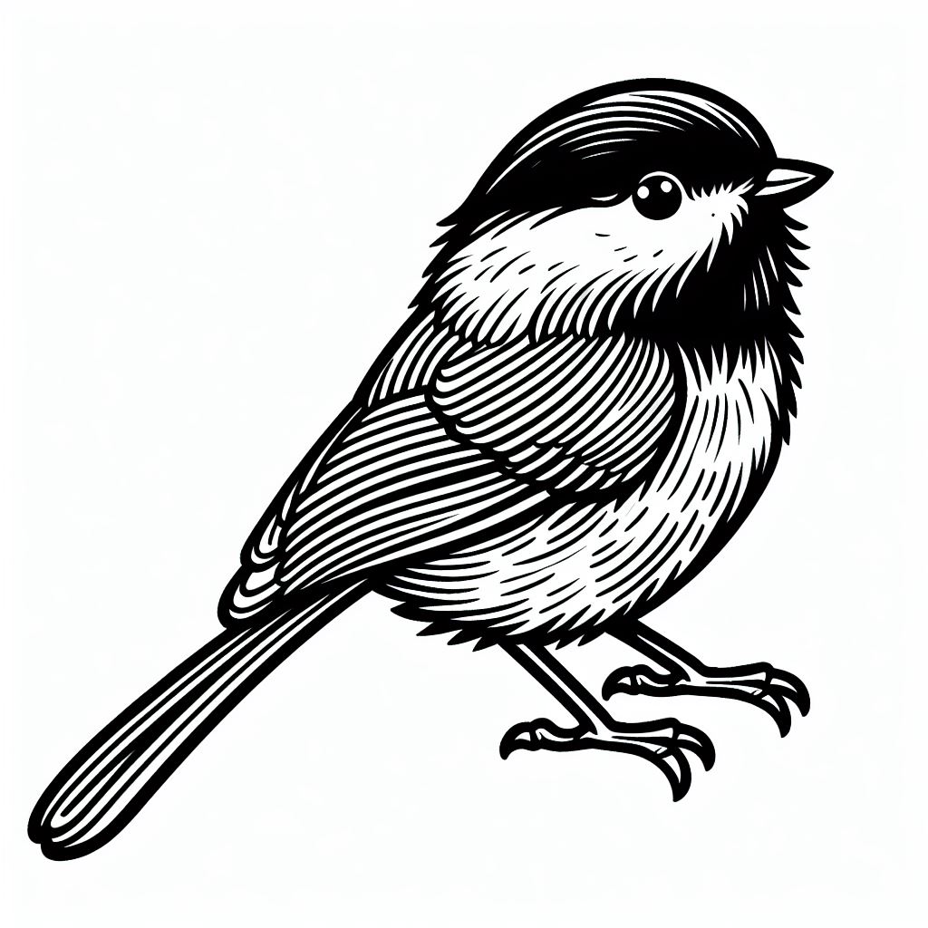 Chickadee mũ đen 3