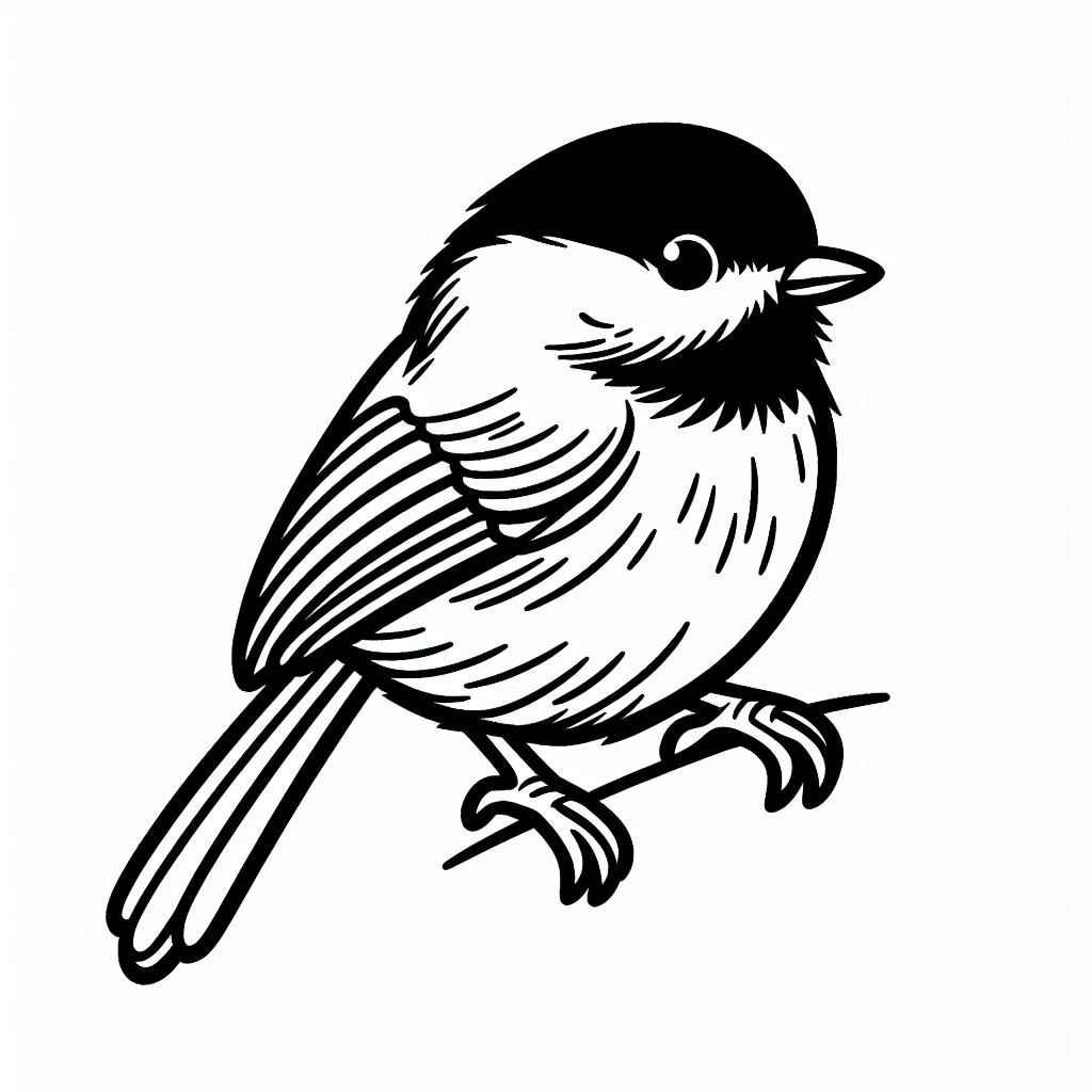 Chickadee mũ đen 4