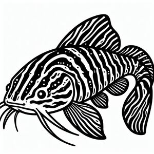 Cá da trơn sọc Raphael (Platydoras armatulus) 4