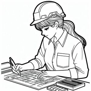 Female engineers at work