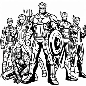 Trang tô màu Avengers
