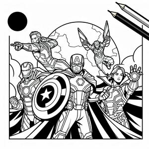 Trang tô màu Captain America