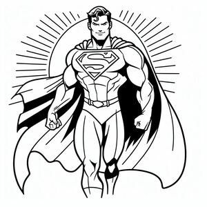 Trang tô màu Superman