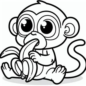 Abu is eating banana