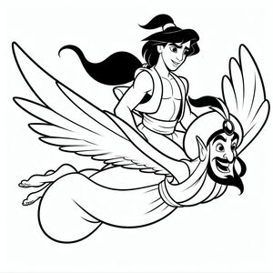 Aladdin Is Flying With Abu