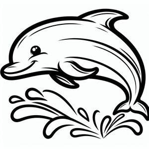 A dolphin jumping out of the water 3