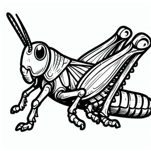 A black and white drawing of a bug