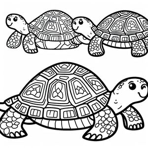 A turtle and a turtle swimming together