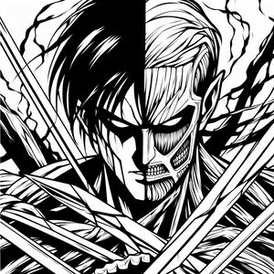 A black and white drawing of a skeleton face