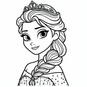 Frozen princess coloring pages