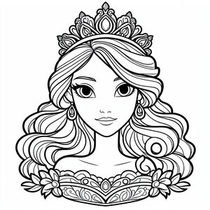A girl with long hair wearing a tia