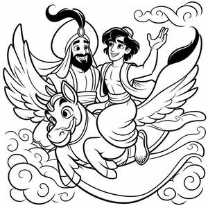Jesus riding on the back of a donkey