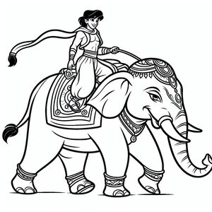 A woman riding on the back of an elephant 3