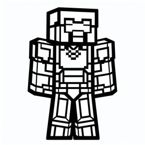 Minecraft Steve Diamond Armor