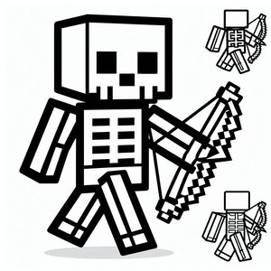 Minecraft Skeleton with Bow