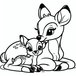 Bambi với mẹ