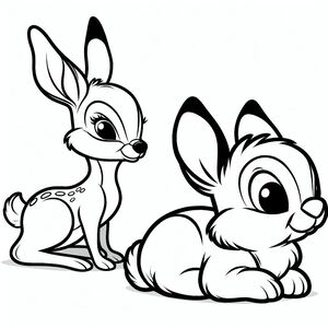 Thumper Behind Bambi