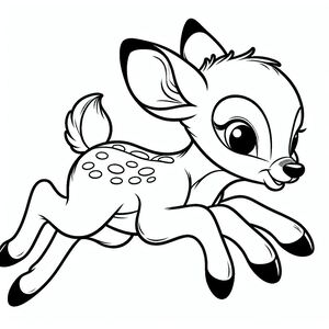 Bambi Tries To Jump Away